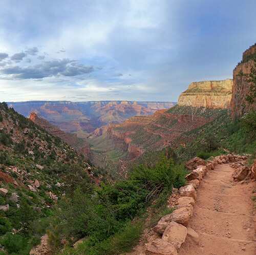 The South Rim at the Grand Canyon West Rim.