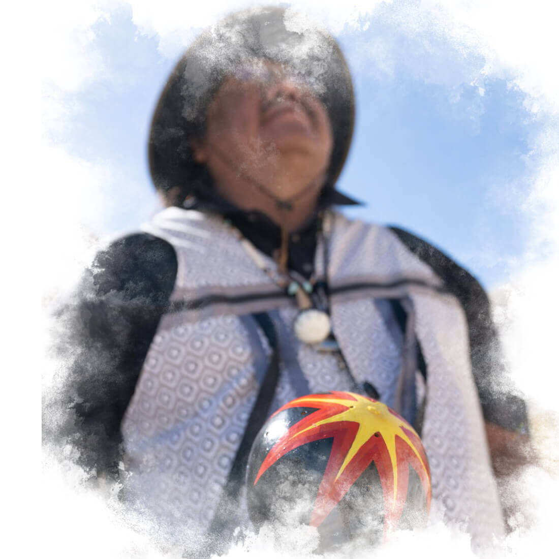 Ventes de groupe Native American man looking to the sky