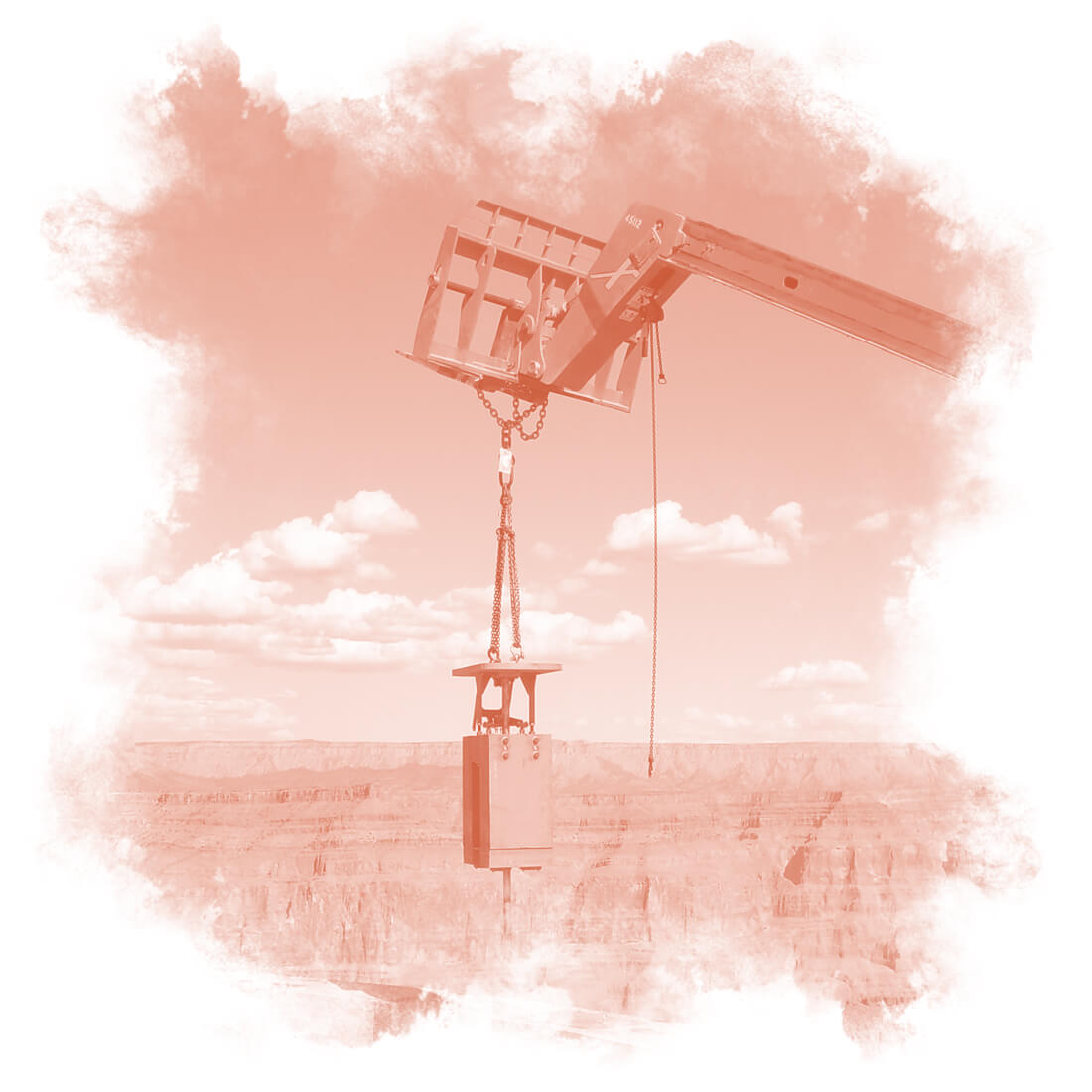 Passerelle aérienne Construction of the Skywalk at Grand Canyon West